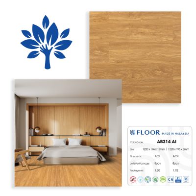 Sàn gỗ UFloor 8mm AB 314 AI