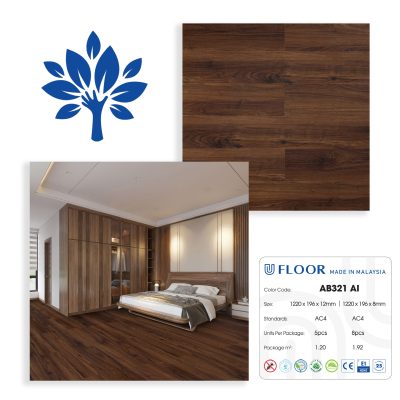 Sàn gỗ U Floor 12mm AB 321 AI